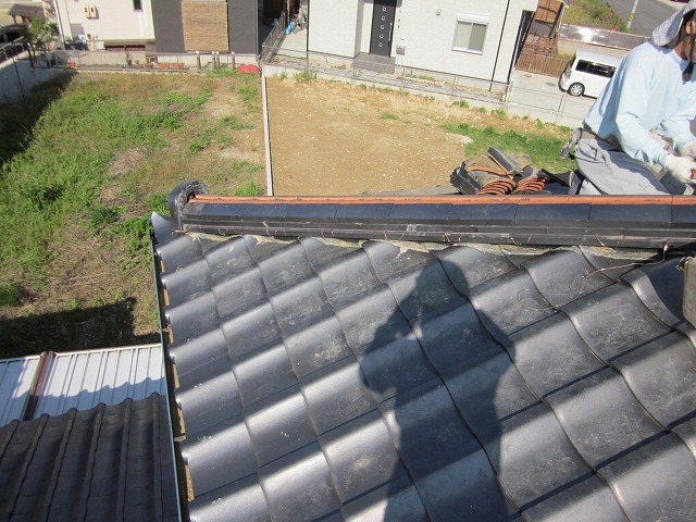 高さのある棟瓦